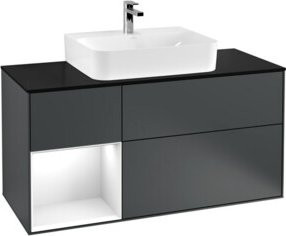V&B Finion Waschtischunterschrank mit Wandbeleuchtung, Breite: 120 cm, Tiefe: 50,1 cm, Höhe: 50,1 cm, lackiert - Bild 1