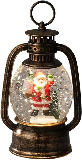 Konstsmide LED-Wasserlaterne Weihnachtsmann für Innen, Braun, Höhe: 16,6 cm, Breite: 10,5 cm - Bild 1