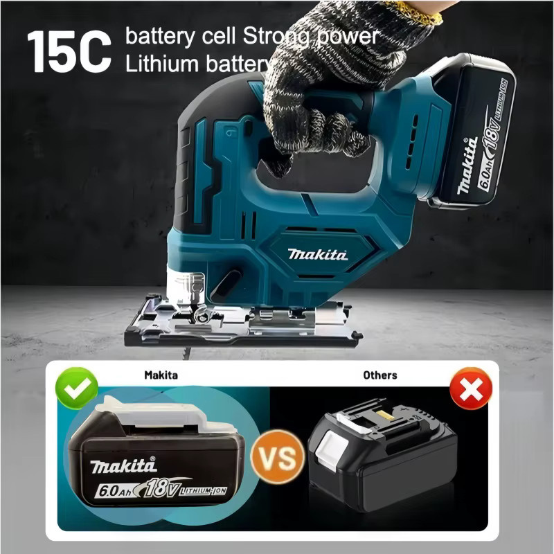 Makita 18V Lithium-Ionen-Akku BL1860B mit 6Ah in Schwarz für Elektrowerkzeuge - Bild 3