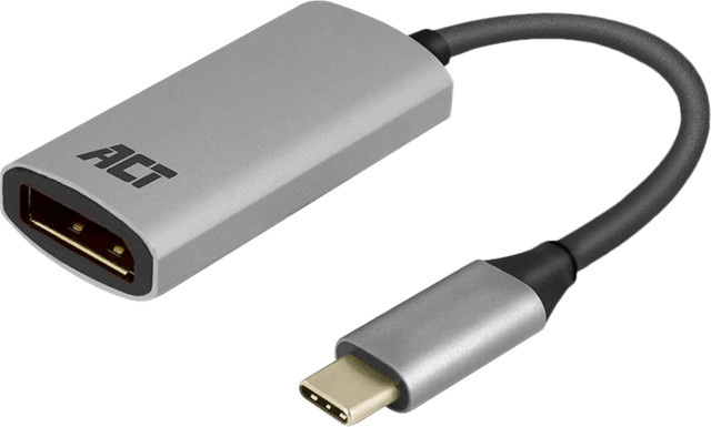ACT USB-C auf DisplayPort Adapter in Silber - Bild 1