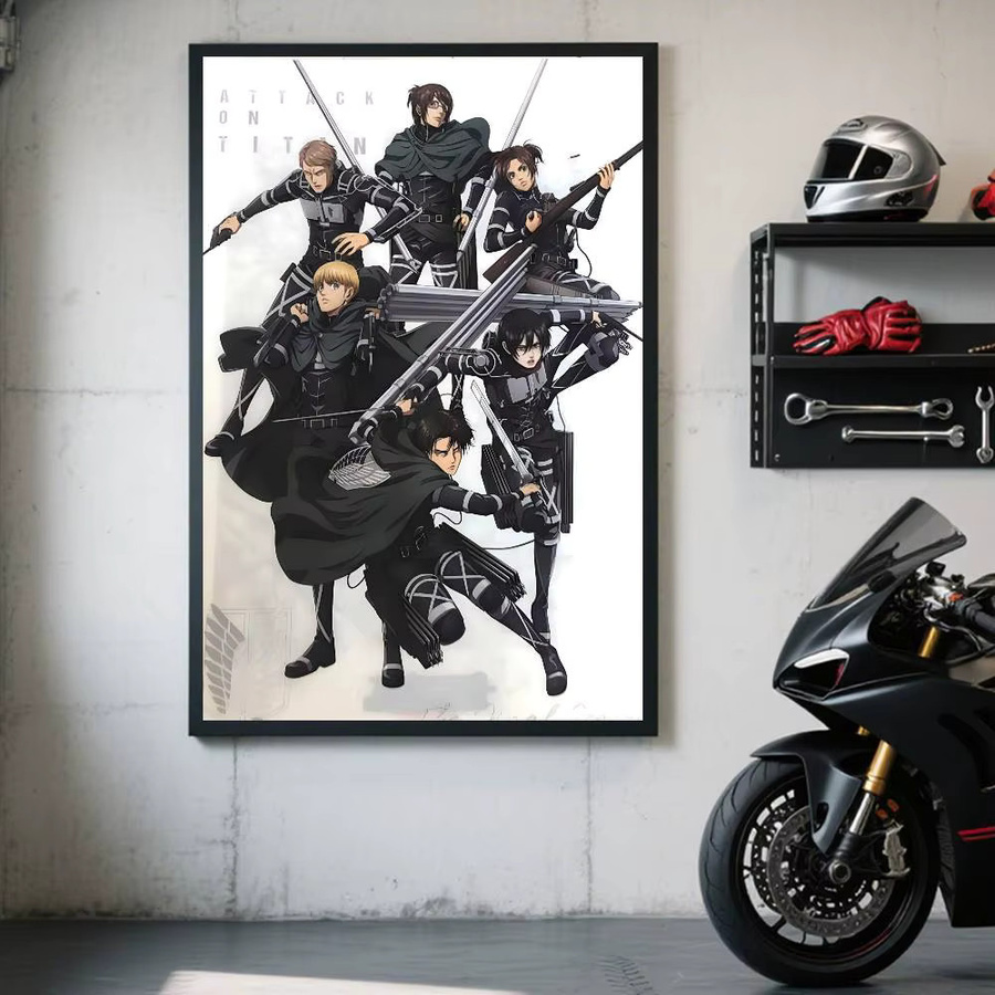 Kayou Anime-Poster Attack on Titan Final Season Kunstdruck aus Papier in Mehrfarbig, B/H: 15 x 10 cm - Bild 5
