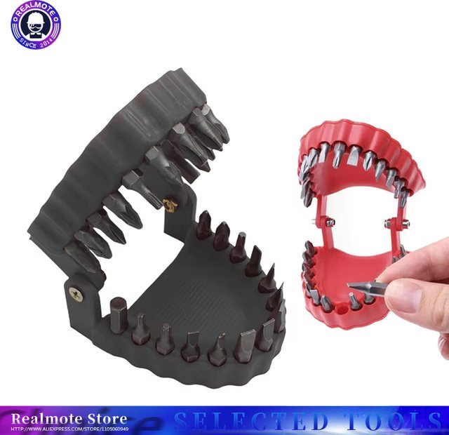 Realmote Lustiger Prothesen-Bohrerhalter für Schraubendreher-Bits, passend für 1/4 Zoll Hex-Bits - Bild 1