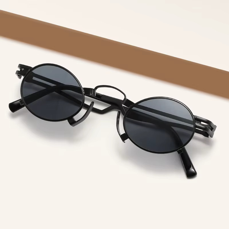 Kunkka coco Sonnenbrille, Rund, Metall, Vollrand, Multicolor, Damen - Bild 4