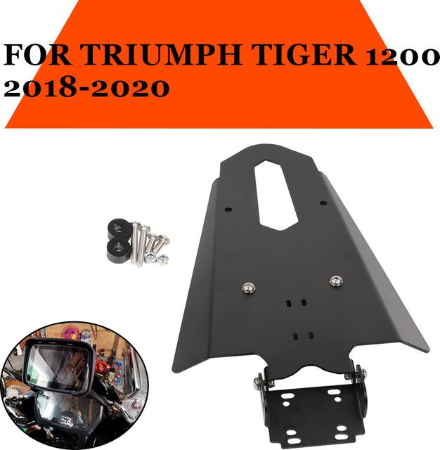 Motorrad Smartphone Halterung für Triumph Tiger 1200 in Schwarz - Bild 1