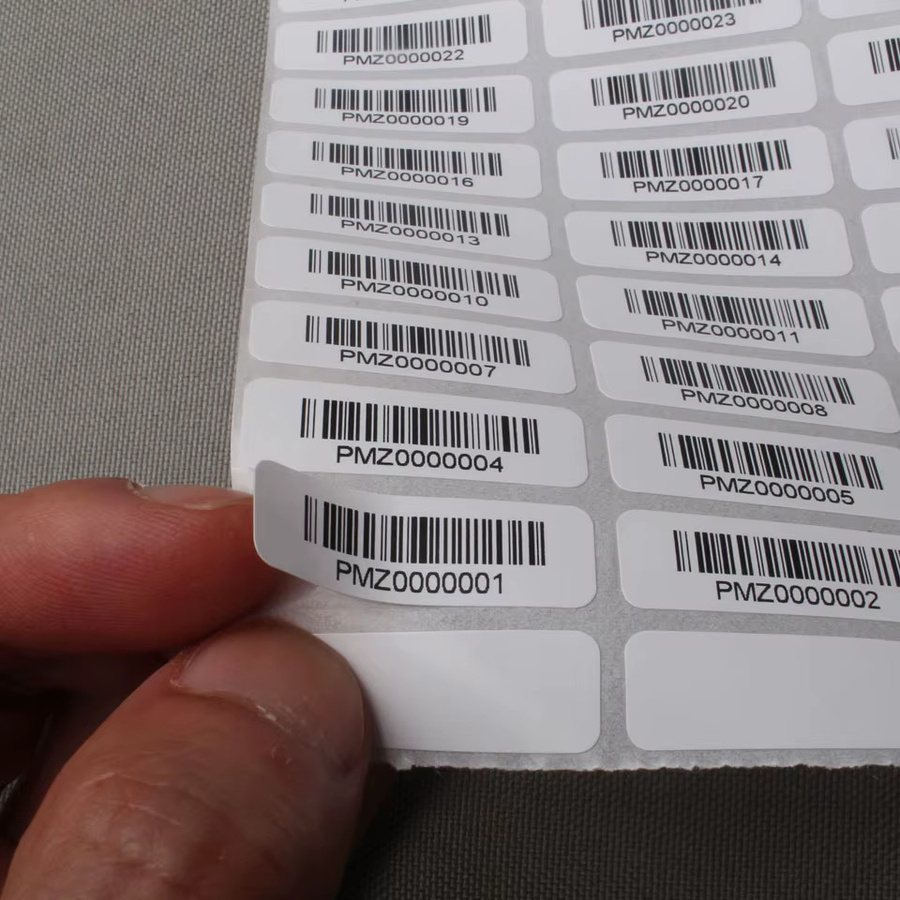 DeeJey Barcode Aufkleber Individuell Gestaltbar, 1000 Stück, Weiß, Papier, B/H: 1 x 3 cm - Bild 2