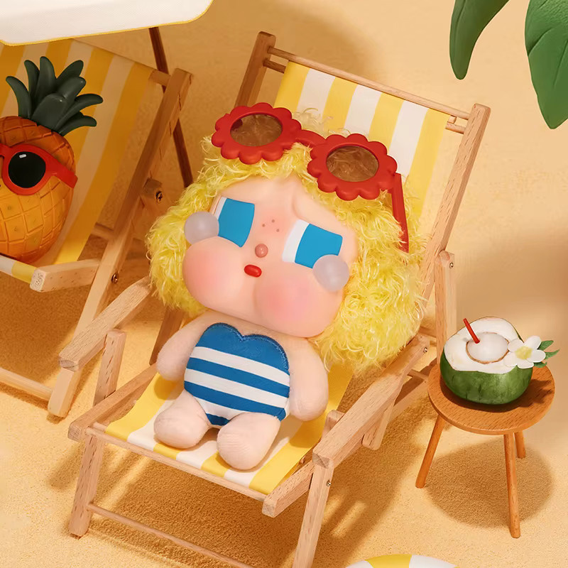 POP MART CRYBABY Vacation Mode On, Vinyl-Plüsch-Anhänger Blindbox - Bild 1