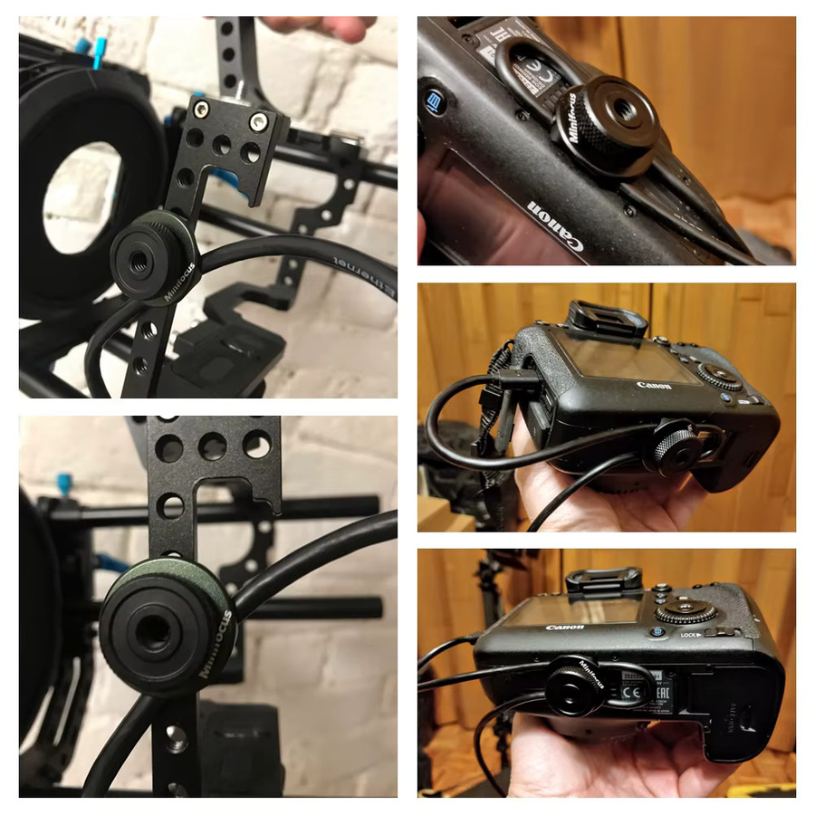 MINIFOCUS Universal Kabelklemme in Schwarz für DSLR Kamera Monitor Käfig Rig und Zubehör - Bild 3