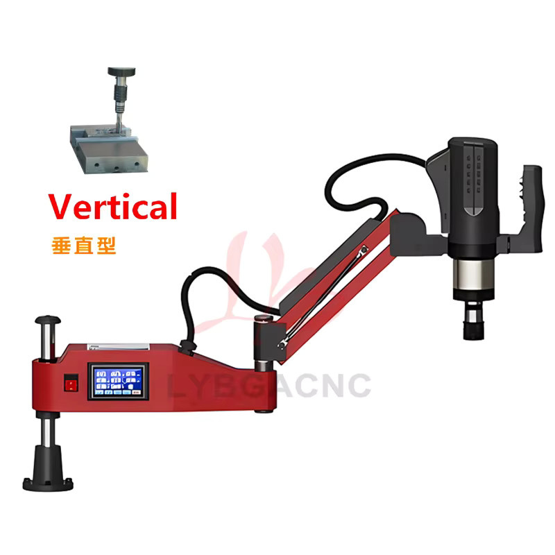 LYBGACNC CNC Elektrische Gewindeschneidmaschine mit Servomotor und Spannzangen, Rot, M2-M10 M3-M16 M20 - Bild 2