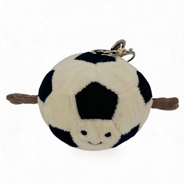 JC Marshmallow Schlüsselanhänger, Papagei, Erdbeerkuchen, Sonnenblume, Plüschtier, Kirsch, Croissant, Unisex, black - Bild 1