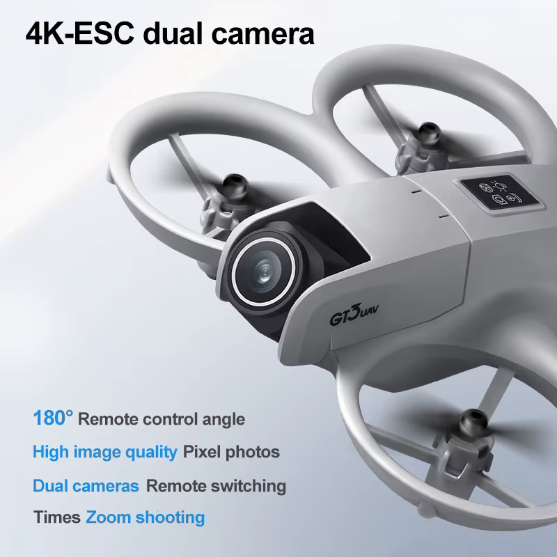 GT3 GPS Mini Drohne, RC Quadcopter, mit 8K Aerial HD Dual Kamera, 5G WIFI, Hindernisvermeidung, 360 ° Flip FPV, bürstenloser Motor - Bild 3