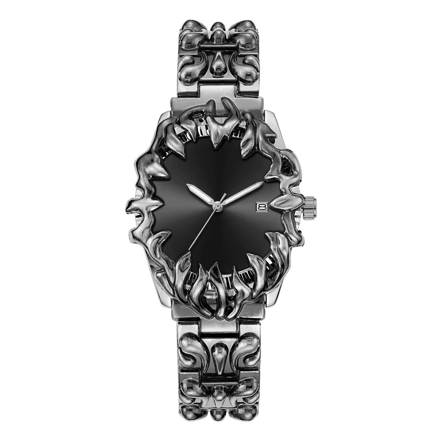 VA VA VOOM Armbanduhr Quarz, Edelstahl, 40 mm, Herren, Schwarz, Silber - Bild 5