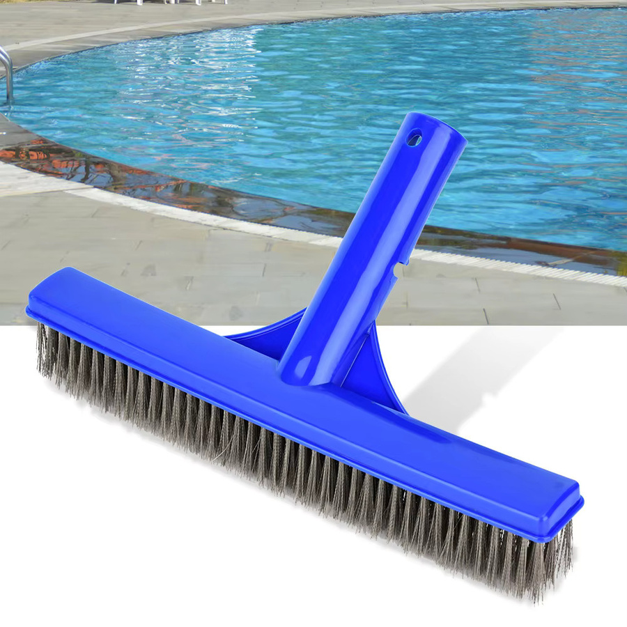 TOPINCN Schwimmbad-Wandbürste mit Stahldrahtborsten in Blau zur Poolreinigung für Spa und Teich - Bild 3