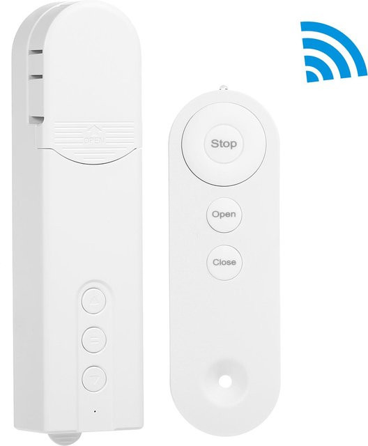 TOMTOP JMS Motorisierte Jalousien mit WiFi und ZigBee-Steuerung, intelligente Kettenrolle mit App-Steuerung und Timer, Farbe: Weiß - Bild 1