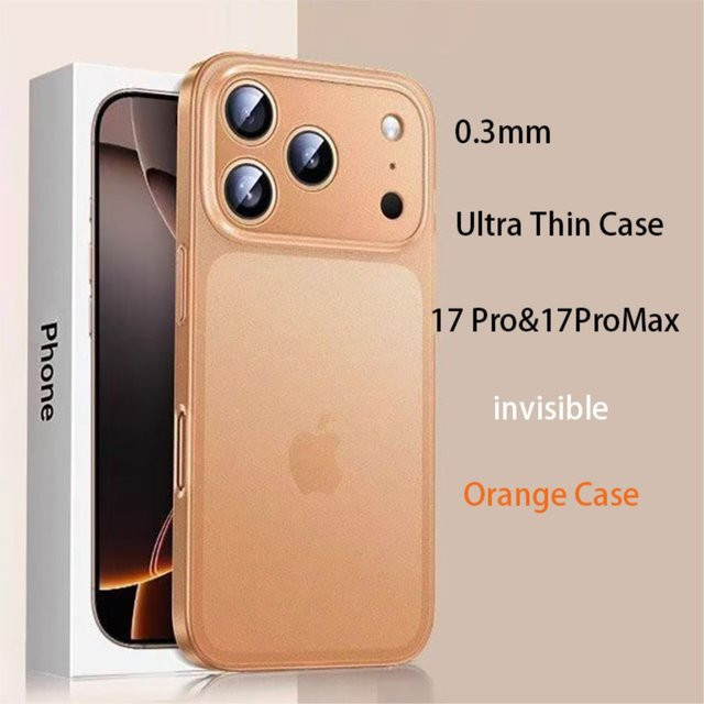 Ricestate Ultra Slim Hard PC Schutzhülle für iPhone 17 Pro und iPhone 17 Pro Max in Orange - Bild 1
