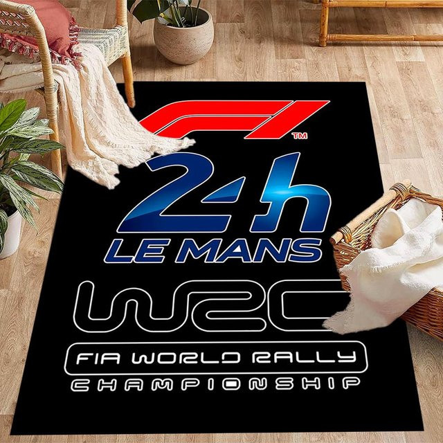 NostalgicHub Anti-Rutsch-Teppich Formel 1 Speed-Ikone aus Polyester, Rechteck, Multicolour, B/T: 120 x 80 cm - Bild 1