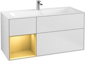 V&B Waschtischunterschrank Finion in Weiß lackiert, B/T/H: 119,6 x 49,8 cm - Bild 1
