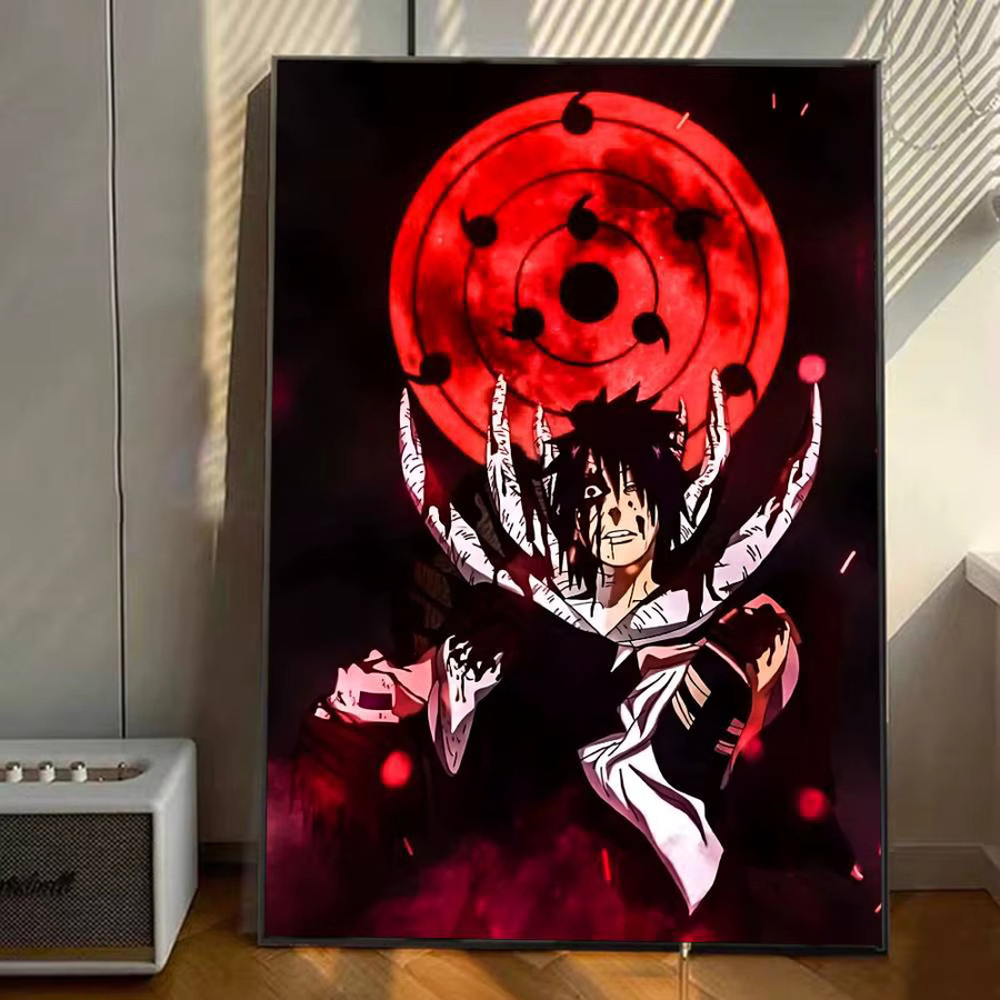 Naruto Anime Manga-Poster U-Uchiha Obito Vintage Wandkunst-Dekoration aus Papier - Bild 6