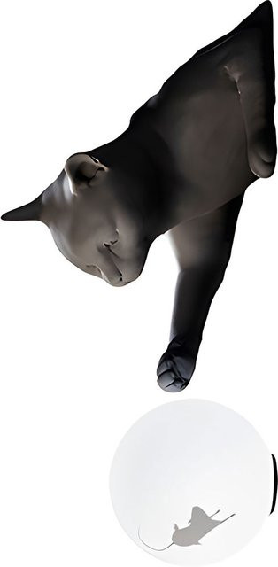 Karman Maoo Wandleuchte in Charcoal Matt mit verstellbarem Design aus Keramik, Glas und Metall - Bild 1