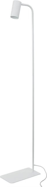 Licht-Erlebnisse Stehlampe aus Metall in Weiß, schwenkbar mit GU10 Fassung, Höhe: 120 cm - Bild 1
