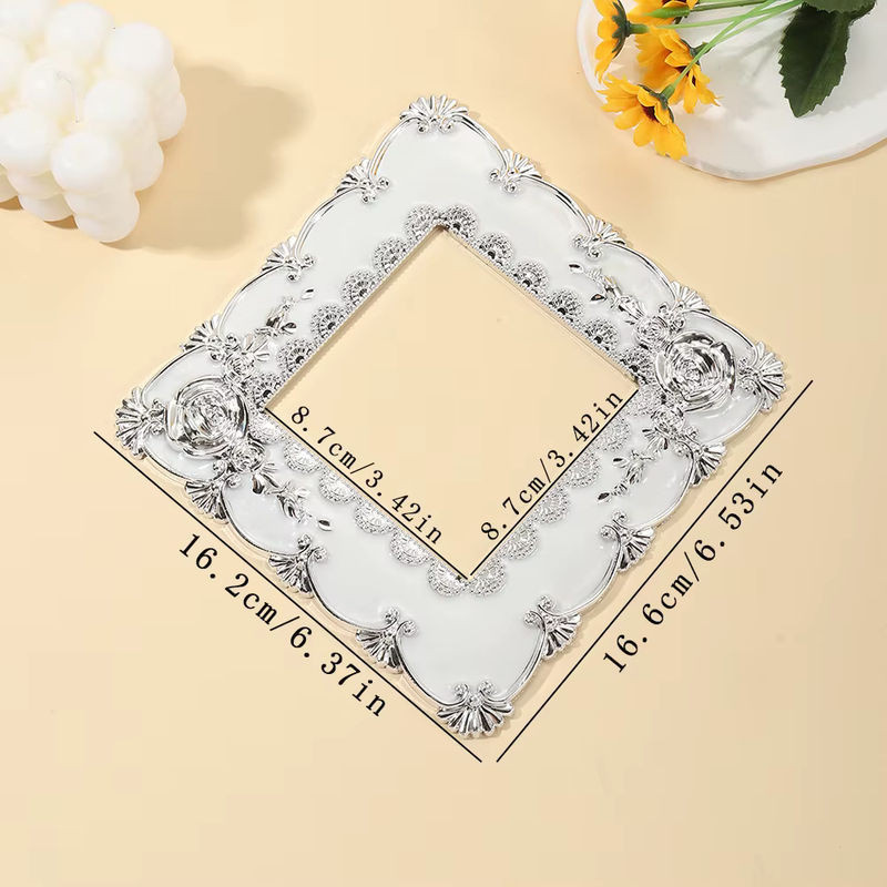 Schutzaufkleber für Lichtschalter und Steckdosen im floralen Design, Weiß, Kunststoff, Quadratisch - Bild 1