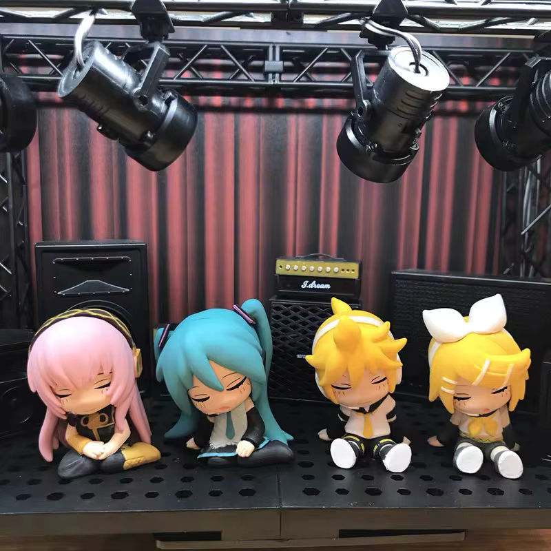 Bandai Anime PVC Figur Hatsune Miku Luka Kagamin Rin Len Sammelfigur Mehrfarbig Höhe: 5 cm - Bild 3
