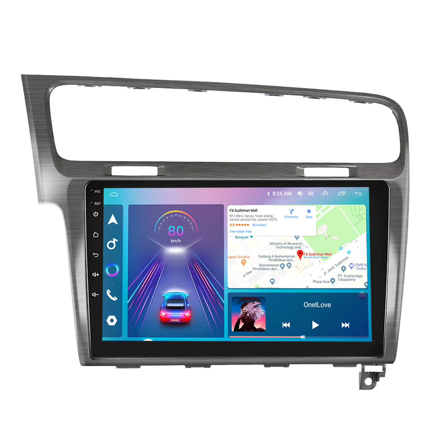 Podofo 10 Zoll Wireless Carplay Android Auto Autoradio für Volkswagen Golf 7 2013-2018 in Schwarz mit Wi-Fi - Bild 5