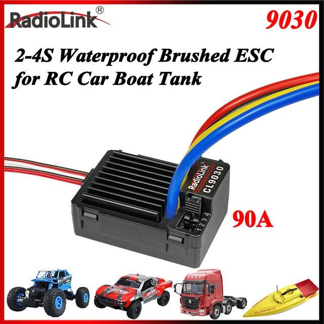 Radiolink 9030 90 A 2-4S COOL Speed Controller, Wasserdichter gebürsteter Regler - Bild 1