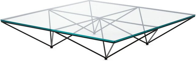 B&B Italia Alanda 18 Couchtisch Viereckig aus Glas in Transparent Glossy - Bild 1