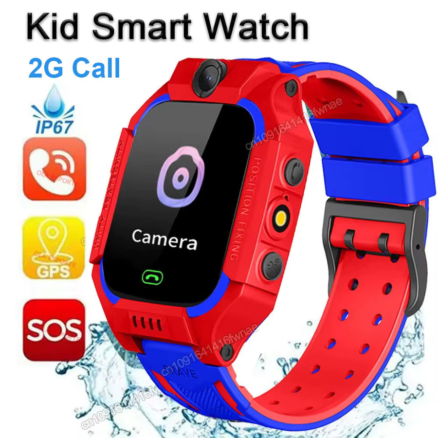 Ola Esporte Kinder Smartwatch mit 2G Sim Karte, GPS, SOS-Funktion und HD-Kamera, wasserdicht nach IP68, in Rot oder Blau - Bild 5