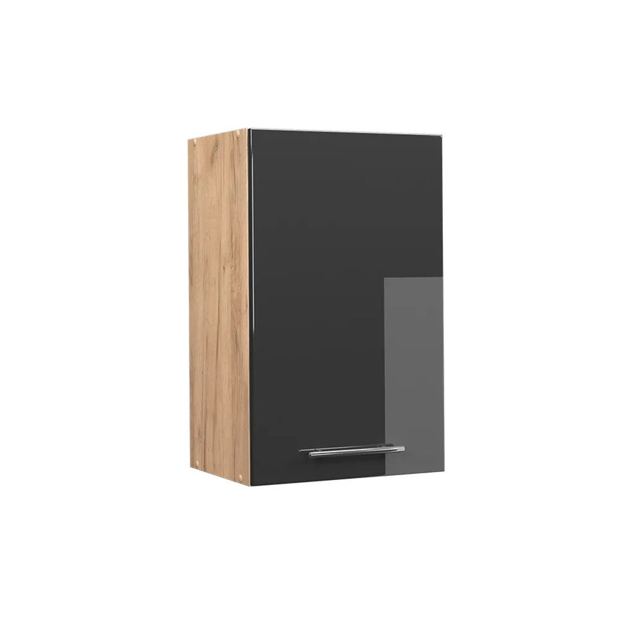 Vicco Hängeschrank Fame-Line Küchenschrank in Anthrazit und Eiche Hochglanz mit Softclose-Scharnieren und Einlegeboden, Breite: 45 cm - Bild 3