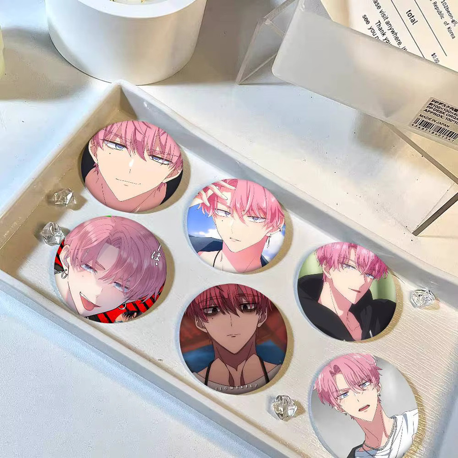 T-Tamon Kun Anime-Brosche, Emaille-Pin, rund - Bild 2