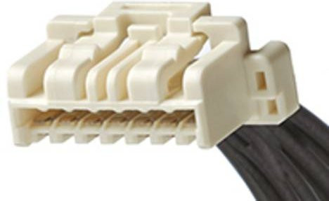 Molex Buchsengehäuse-Kabel in Beige und Weiß mit 1 Reihe - Bild 1