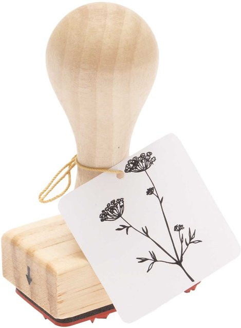 Rico Design Paper Poetry Stempel Anis aus Holz B: 3 cm, T: 5 cm, H: 8 cm - Bild 1
