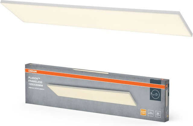 Osram Planon Frameless LED Deckenleuchte in Weiß, Warmweiß, 40W, B: 120 cm, T: 30 cm - Bild 1