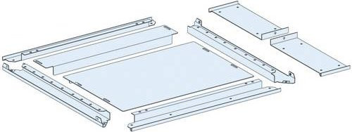 Schneider Electric PrismaSeT-P Kabeleinführungsplatte, 2-teilig, Farbe: Weiß, Breite: 650 mm + 150 mm, Tiefe: 600 mm, IP30 - Bild 1