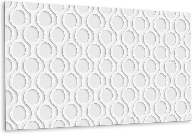 Tulup Wandpaneel Selbstklebend aus PVC in Multicolour und Weiß, B: 100 cm, H: 50 cm - Bild 1