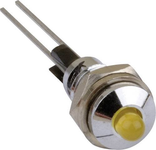 Mentor 2665.8021 LED-Signalleuchte Rot in Chrom-Optik mit 2.25V und 20mA - Bild 1