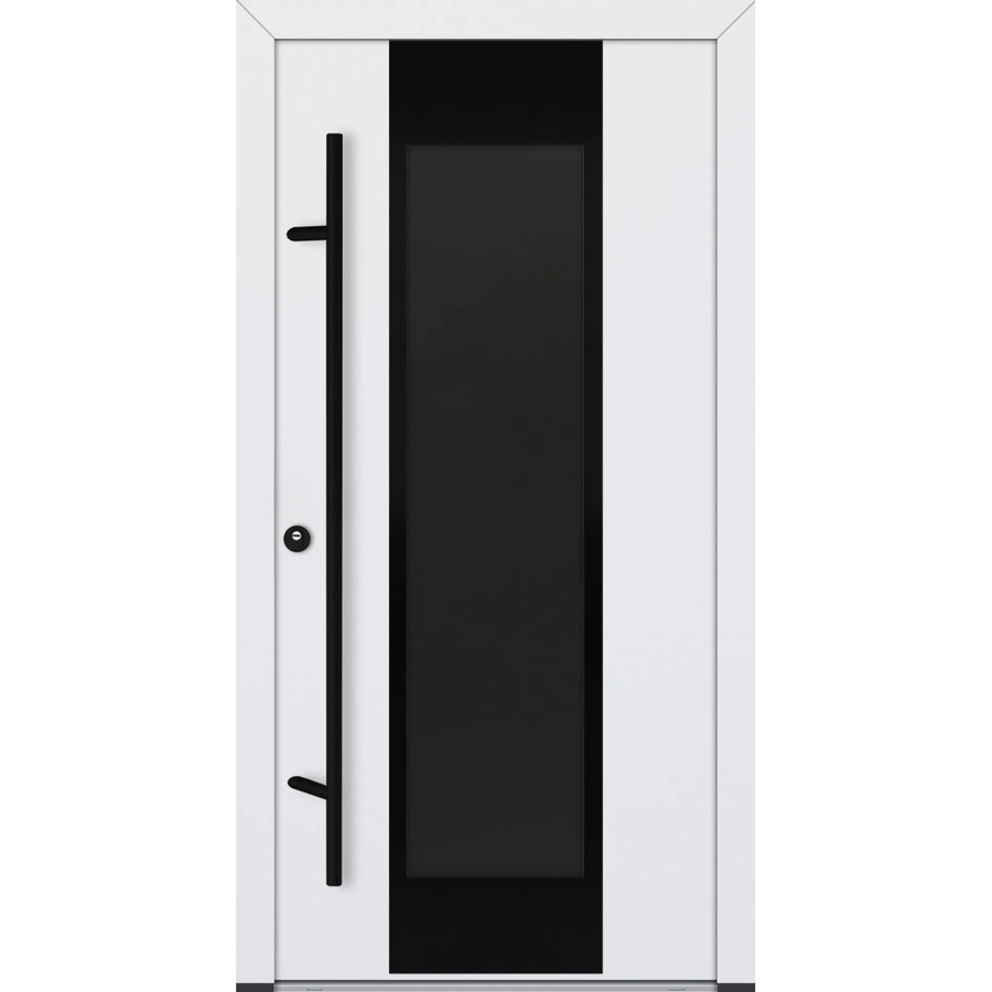 FM Türen Innenbeschläge Set Modell 28 Weiß Links aus Stahl B: 100 cm, H: 200 cm - Bild 2