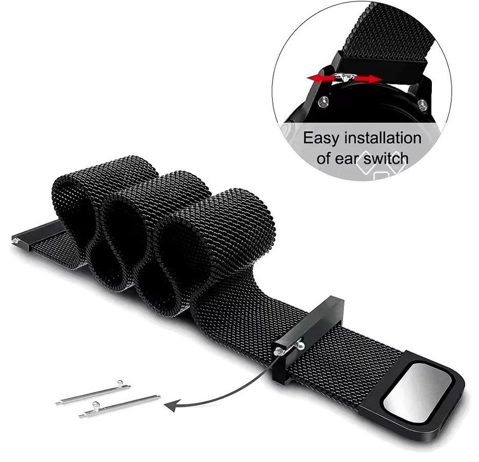 Uhrenarmband Edelstahl, Milanese, 22 mm, Unisex - Bild 2