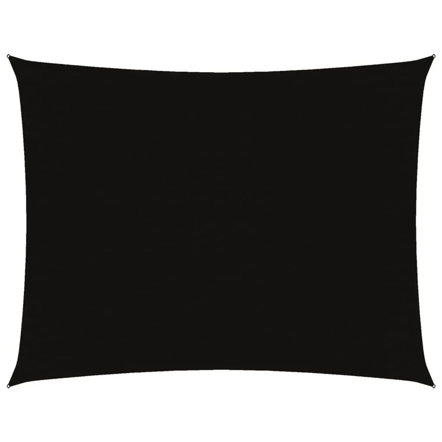 vidaXL Sonnensegel aus PU-beschichtetem Oxford-Gewebe, rechteckig, Schwarz, Breite: 300 cm, Länge: 600 cm - Bild 2