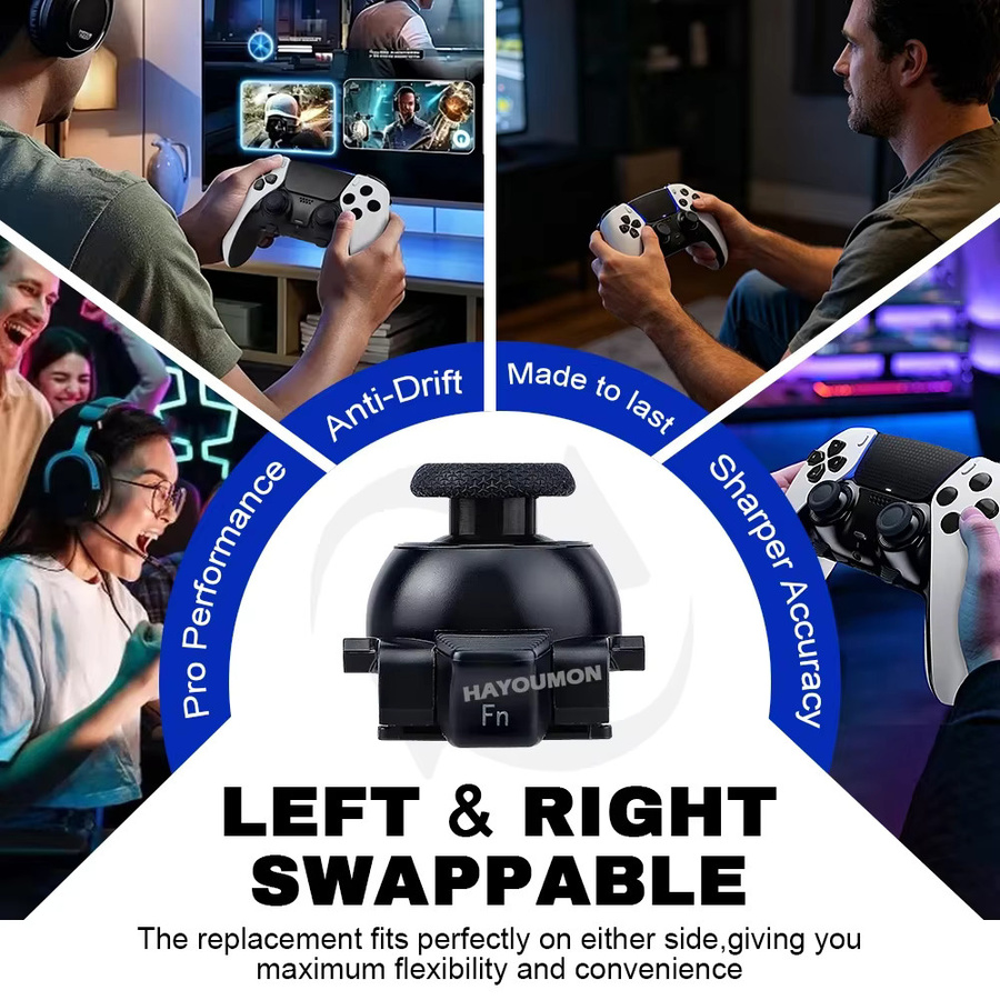 HeroAngel TMR Stick-Modul Ersatzset für PS5 Edge DSE EDGE Wireless Controller, Schwarz - Bild 4