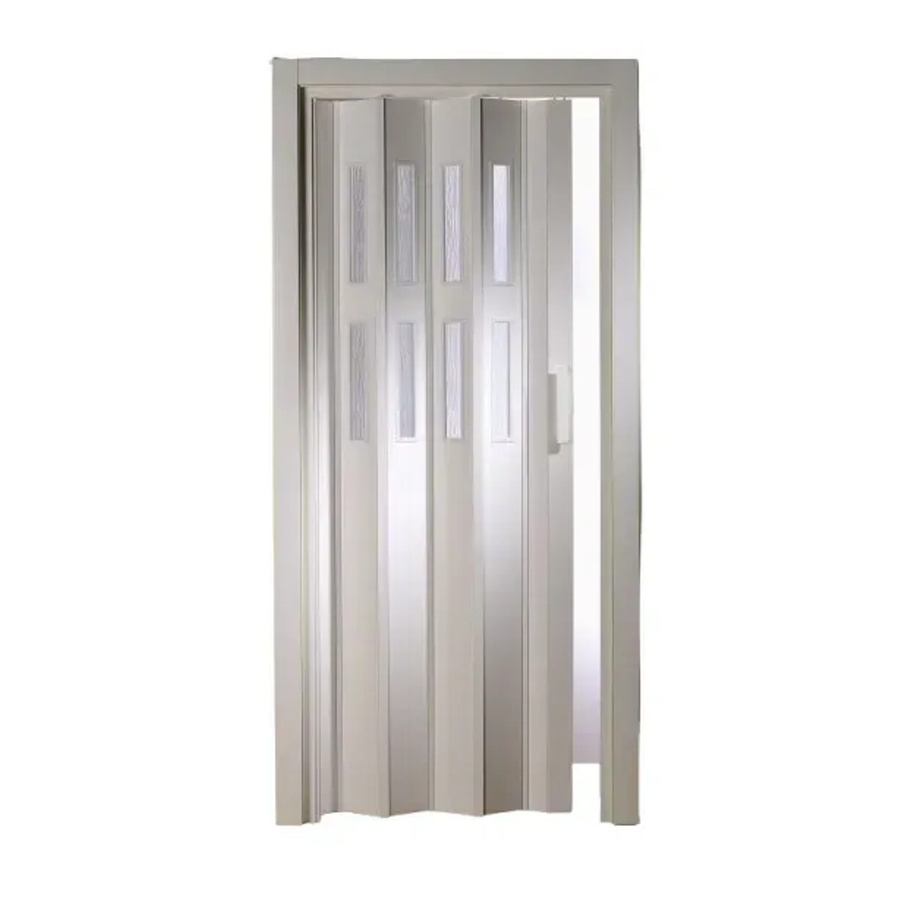 Forte Premium Kunststoff Falttür Luciana in Weiß mit 2 Fenstern B: 88,5 cm, H: 202 cm - Bild 2