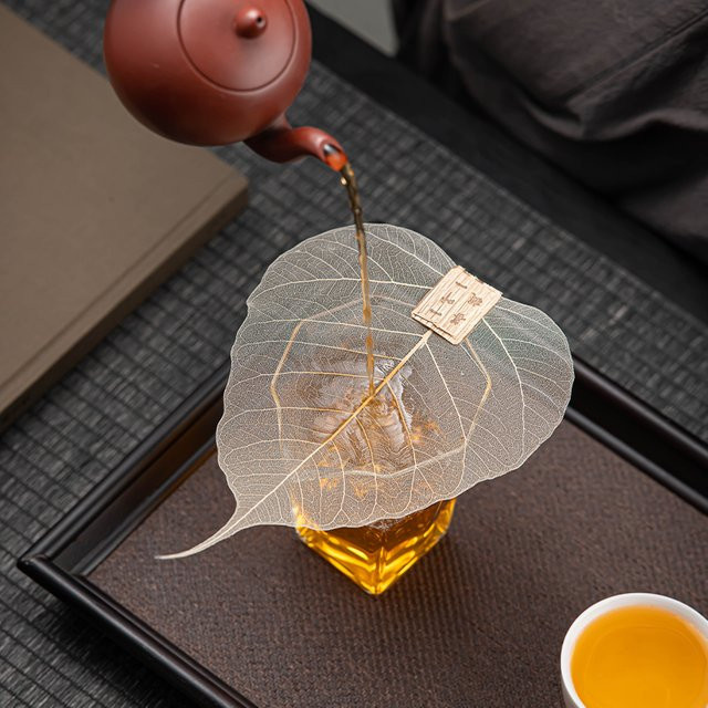 Bodhi-Blatt-Teeleck als kreativer Teefilter für dein Kung-Fu-Teeset und die Teezeremonie - Bild 1