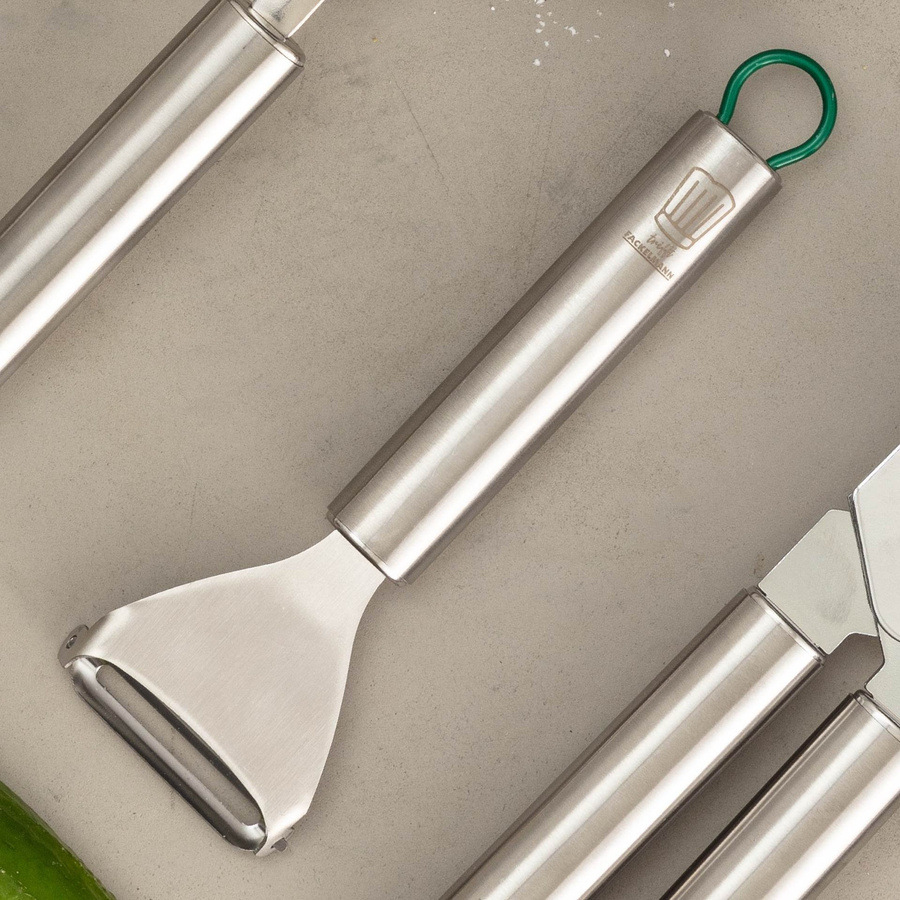 Fackelmann Chefkoch Ziehschäler aus Edelstahl in Silber, Länge: 18 cm - Bild 2