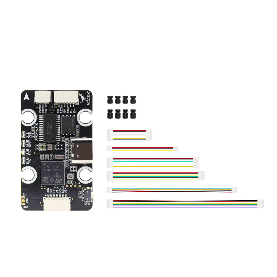 HGLRC Nblade H743 8S MINI V1 Flugcontroller mit ICM42688 und 60A 4in1 ESC Stack, Schwarz, 20x20mm, 2-6S für FPV Freestyle Drohnen - Bild 2
