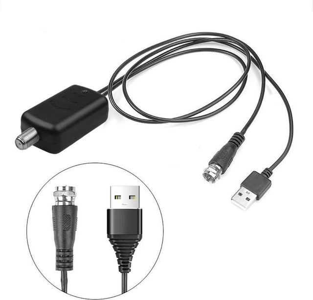 YJMP Electronic Professioneller HDTV-Antennenverstärker in Schwarz für digitales Signal und rauscharme Signalverstärkung - Bild 1
