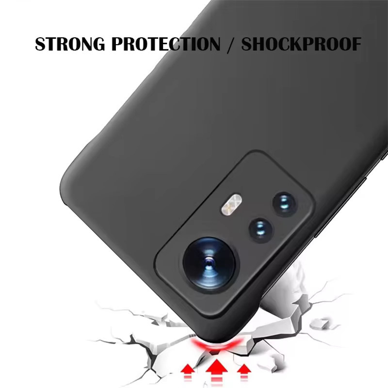 Schlanke matte Hard PC Schutzhülle für Xiaomi 12, 12x, 12s, Mi 12 Pro und 12T in Schwarz - Bild 3