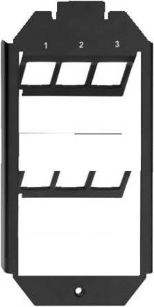 Rutenbeck KMK-GT 2 Montagezubehör Ethernet/LAN in Schwarz, 2 Stück - Bild 1