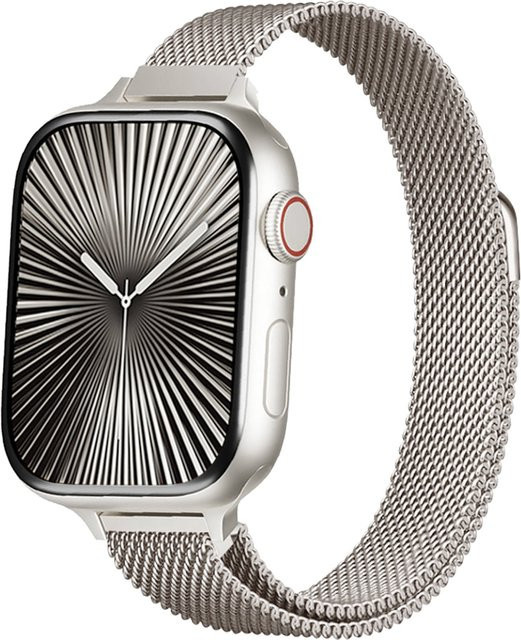 fegwilde Uhrenarmband Milanaise, Edelstahl, Silber, Unisex - Bild 1