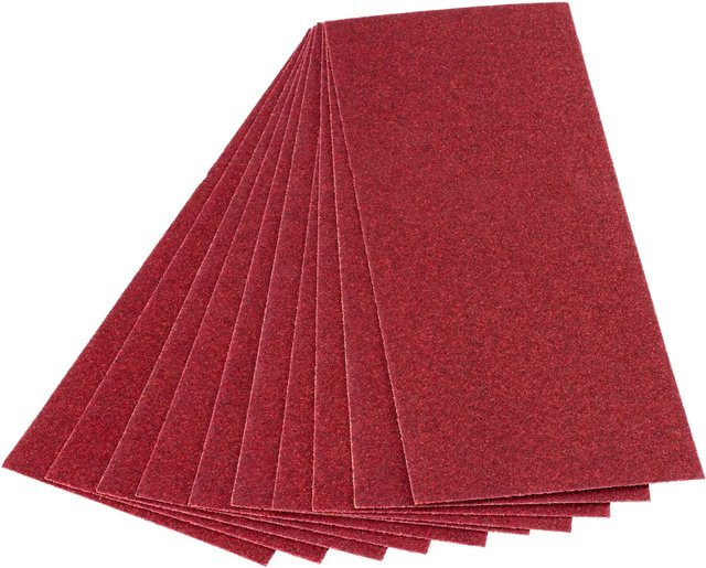 LUX-TOOLS Schleifstreifen für Exzenterschleifer, Rot, K100, Breite: 9,3 cm, Länge: 23 cm - Bild 1